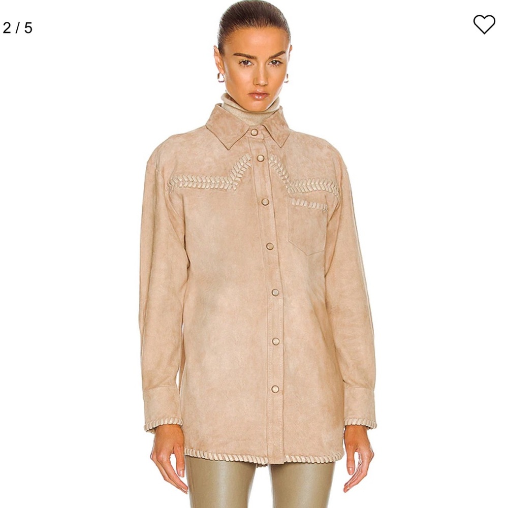 Retrofete Penny Suede Shirt - Picture 2 of 12